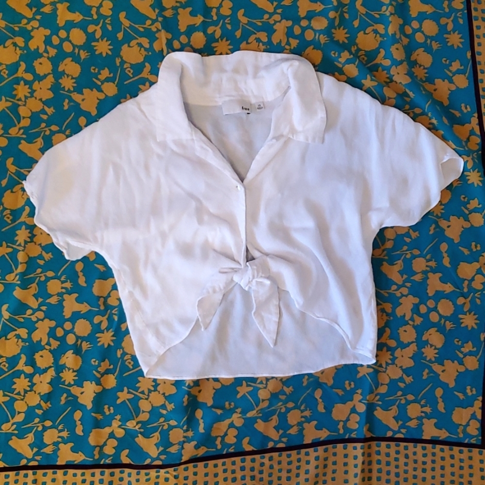 Collared Crop Top